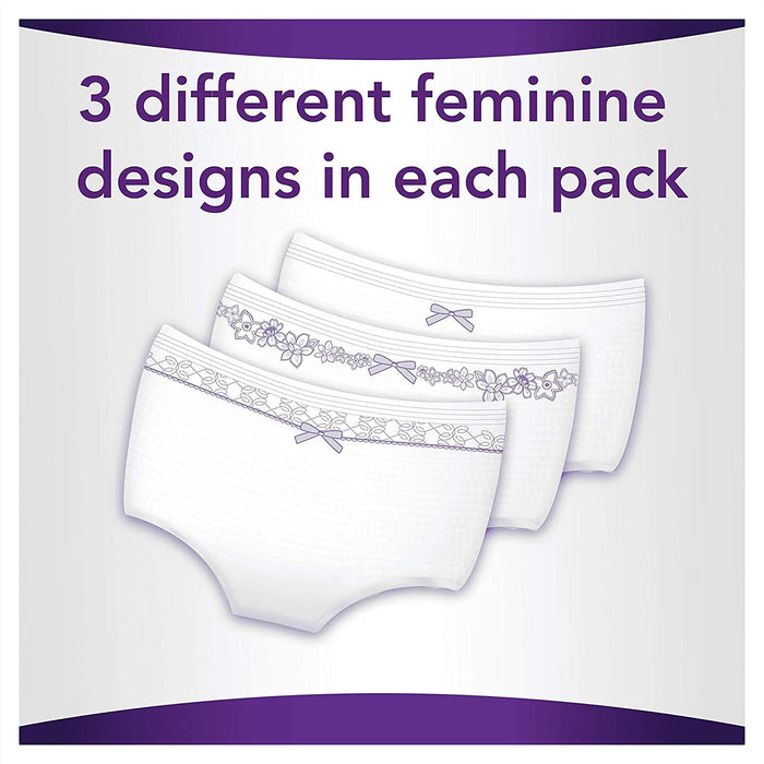 Always Discreet Pants Triple layer Incontinence Underwear Medium Pack of 12