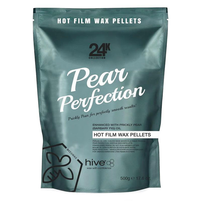 Hive Of Beauty 24k Pear Perfection Hot Film Wax Pellets 500g