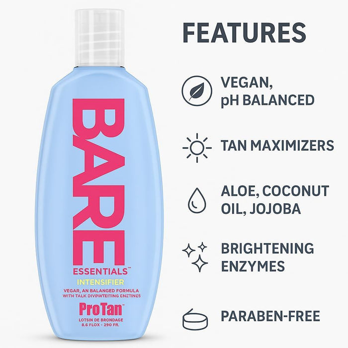 Pro Tan Bare Essentials Intensifier Advanced Accelerator Tanning Lotion - 236ml