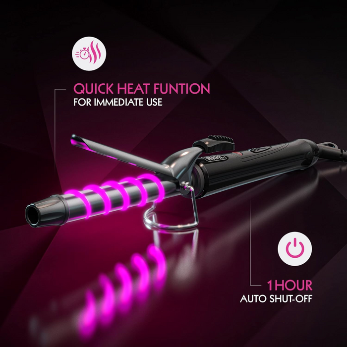 Wahl ZX913 Pro Shine 25mm Curling Tong Ceramic Hair Curler for Defined Curls