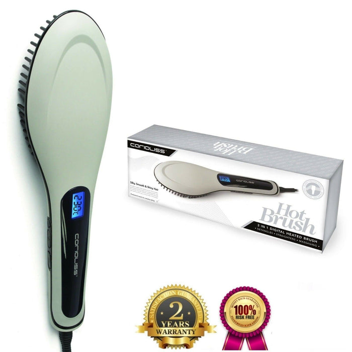 Corioliss Digital Hot Brush Heated Hair Styler Worldwide Voltage - Gray *SALE*