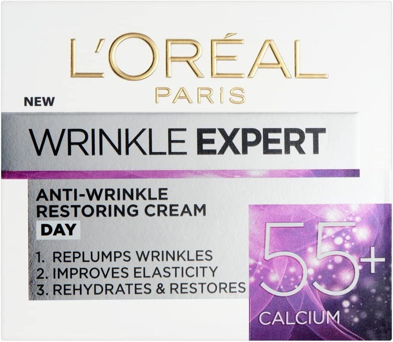 L'Oreal Wrinkle Expert Anti-Wrinkle Restoring Cream 55+ Calcium Day Pot