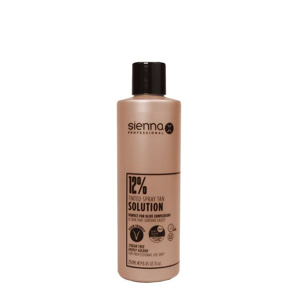 Sienna X Pro Tanning 12% Solution Streak Free Spray Tan Lotion 250ml