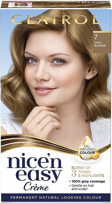 Clairol Nice n Easy Creme Permanent Hair Dye - 7 Dark Blonde