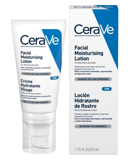 CeraVe PM Lightweight Facial Moisturising Lotion No SPF 52ml