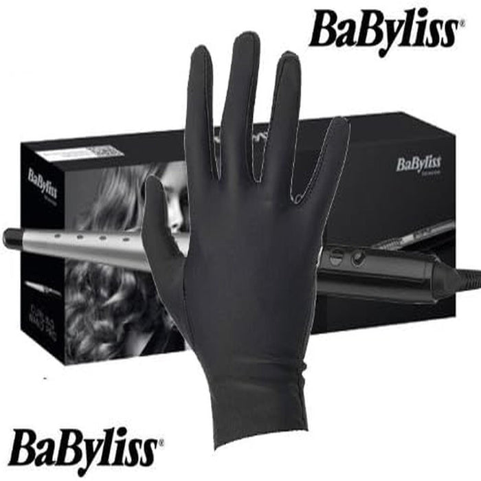 BaByliss Ceramic Curling Tong Hair Styler Heat Curling Wand 25-13mm