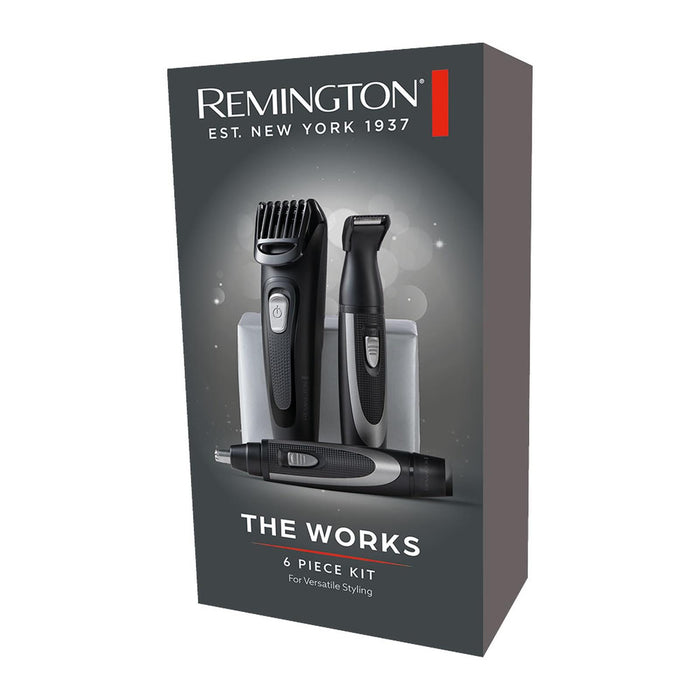 Remington MB905 The Works Hair Beard Trimmer Kit 6-in-1 Precision Grooming