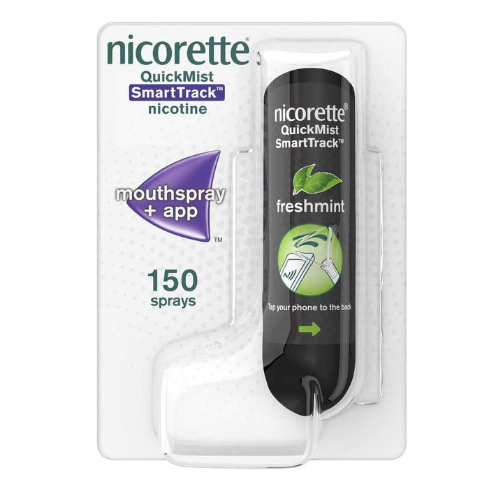 Nicorette QuickMist SmartTrack 1mg Mouth Spray Nicotine Freshmint 150 Sprays