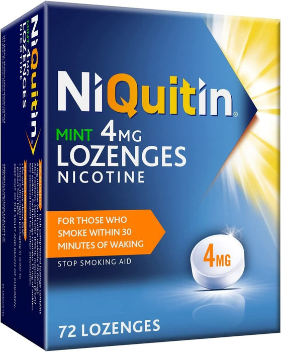 Niquitin Mint Lozenges Nicotine Replacement Therapy - 4mg 72 Pack