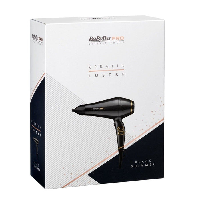 Babyliss Pro Keratin Lustre Hair Dryer Professional Hair Tool 2300W - Black Shimmer