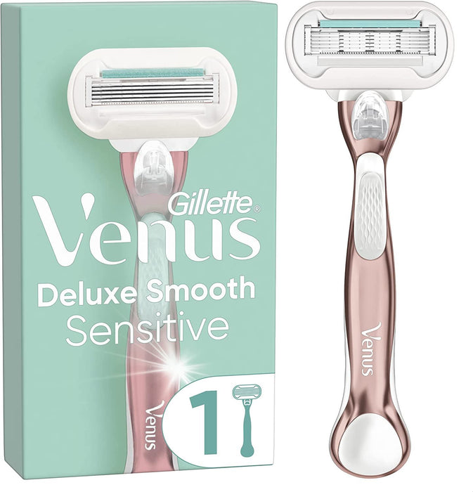 Gillette Venus WDeluxe Smooth Sensitive Rose Gold Womens Razor