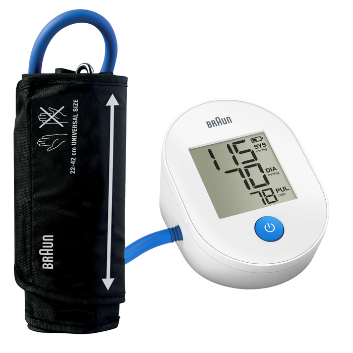 Braun ExactFit 1E BP Monitor – Easy One-Touch Upper Arm Blood Pressure Device