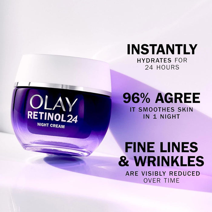 Olay Retinol24 Effective Anti Aging Moisturizing Cream Smooth Finelines