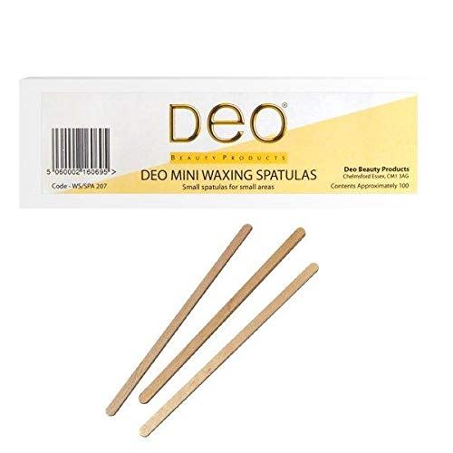 DEO Professional Mini Waxing Spatulas - Birch Wood - Pack of 100