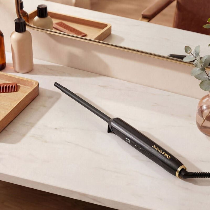 BaByliss PRO 19mm Curling Wand Fast Heat Salon Curling Tool - Muti Voltage