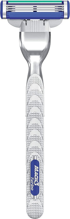 Gillette Mach3 Turbo Razor Blades For Men Blades Stronger Than Steel - Pack of 4