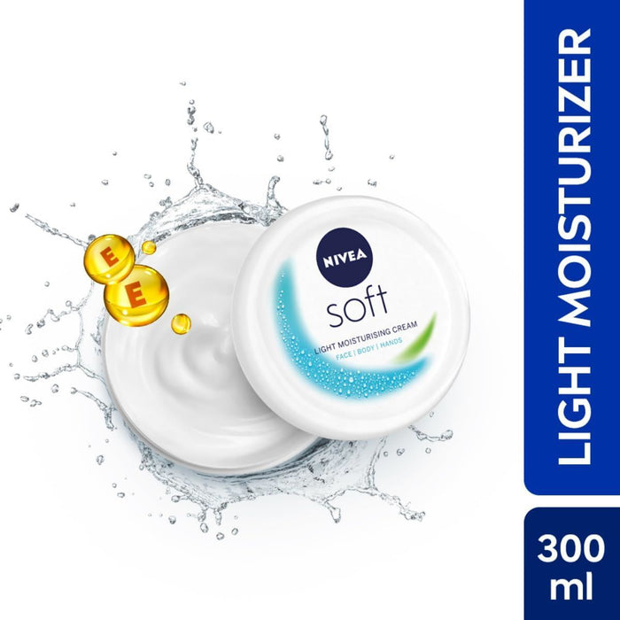 Nivea Soft Refreshing Moisturizing Cream Pot for Soft Smooth Skin 300ml