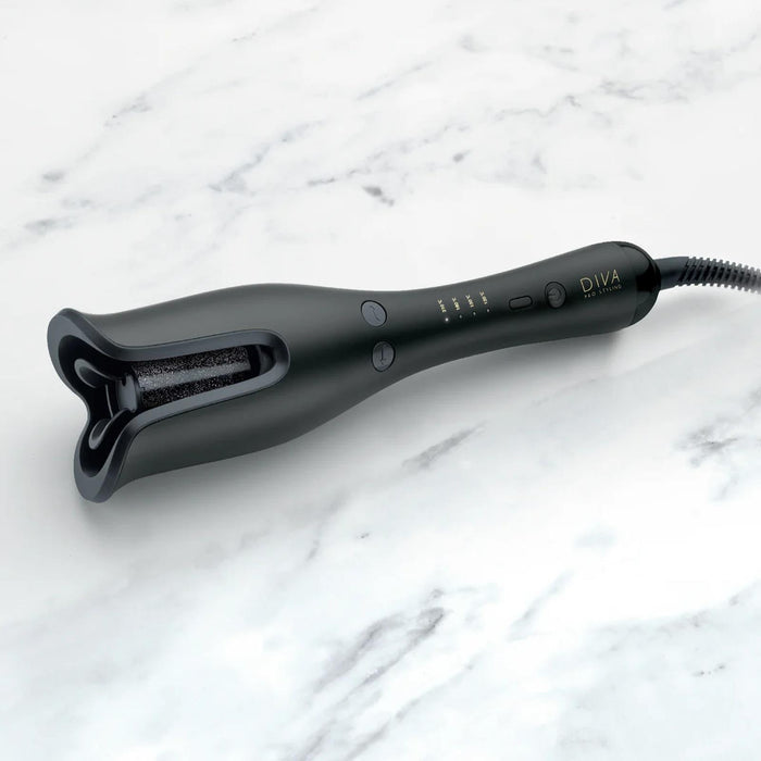 Diva Pro Precious Metals Gold Dust Auto Hair Curler Ceramic + MAK Barrel
