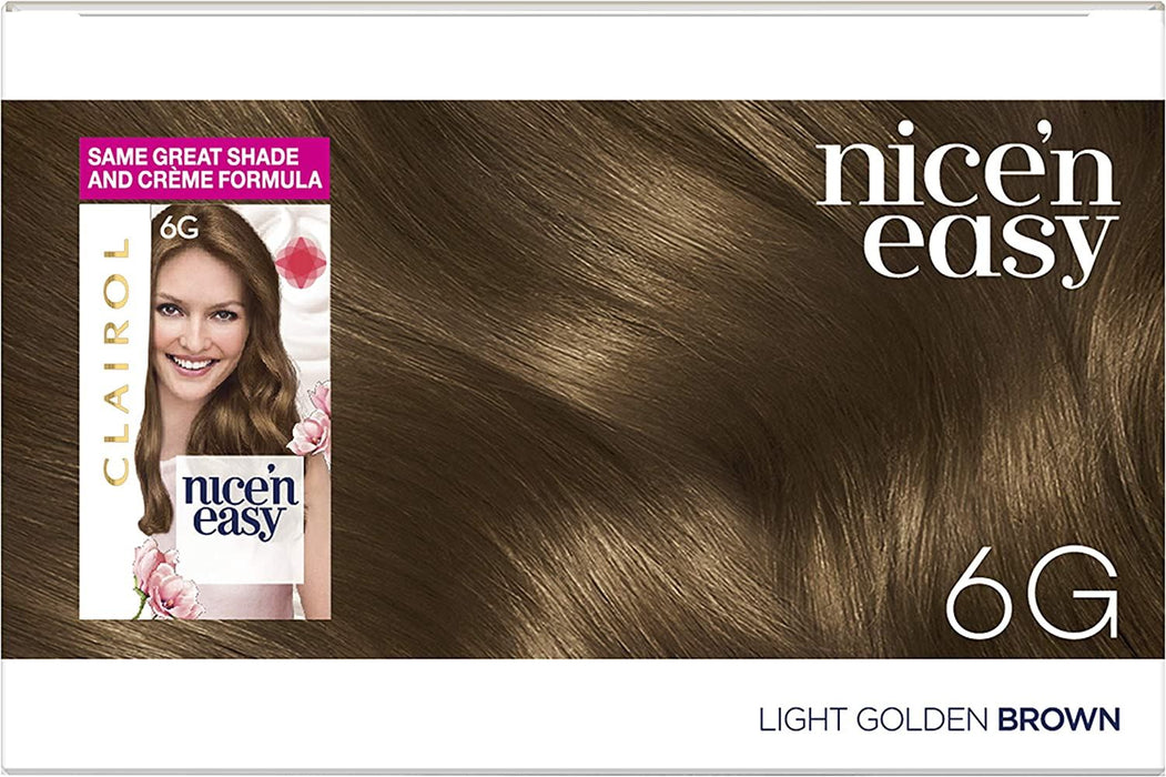 Clairol Nice n Easy Permanent Hair Dye Golden Brown 6G