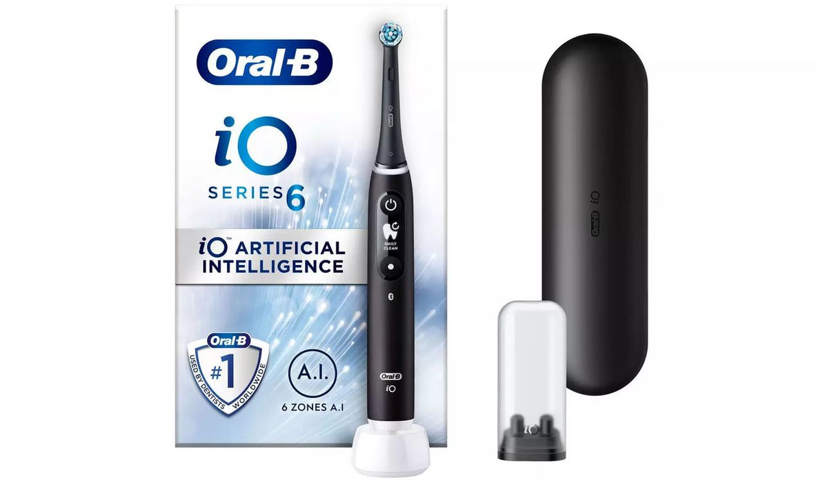 Oral-B iO 6 Ultimate Clean Electric Toothbrush - Black Lava