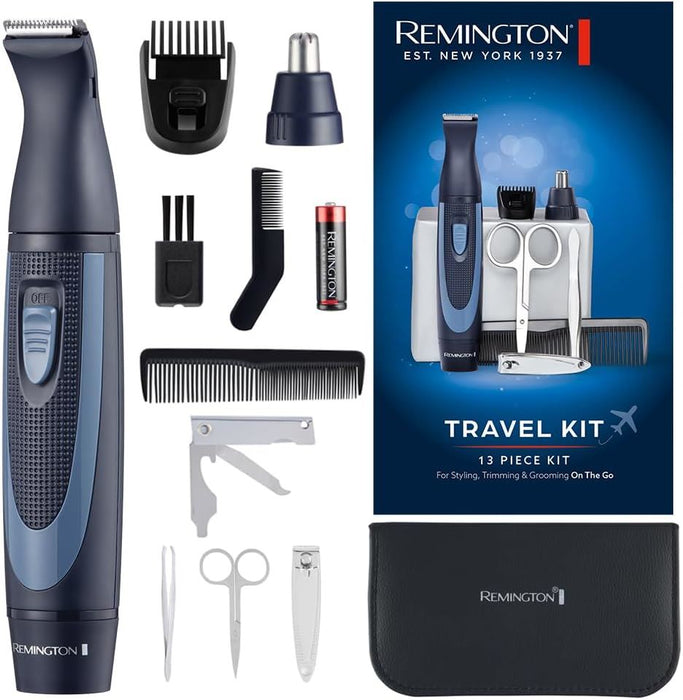 Remington NE3890 Hair Travel Grooming Kit – 13-in-1 Trimmer Nose & Detail