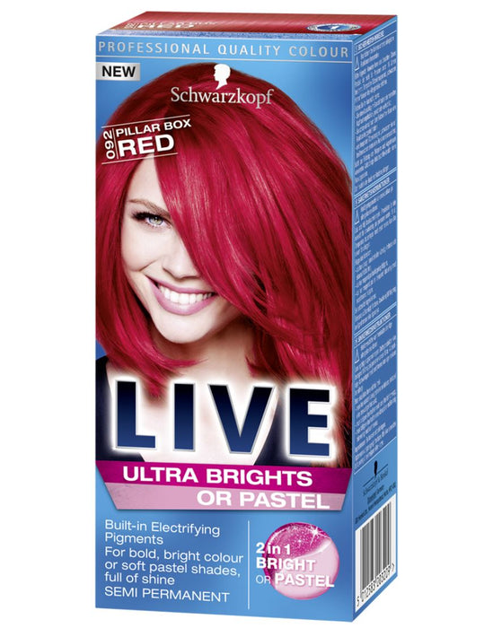 Schwarzkopf Ultra Brights 092 Pillar Box Red Semi-Permanent Hair Colour Dye x 1