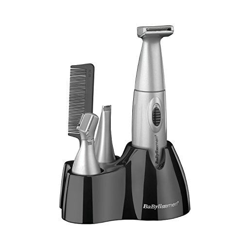 BaByliss 6 in 1 Facial Hair Grooming Kit - Nose Ear And Face Trimmer