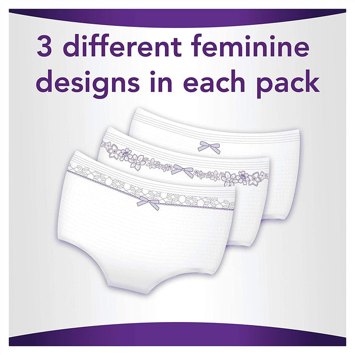 Always Discreet Pants Plus Triple Layer Incontinence Underwear Medium Pack of 9