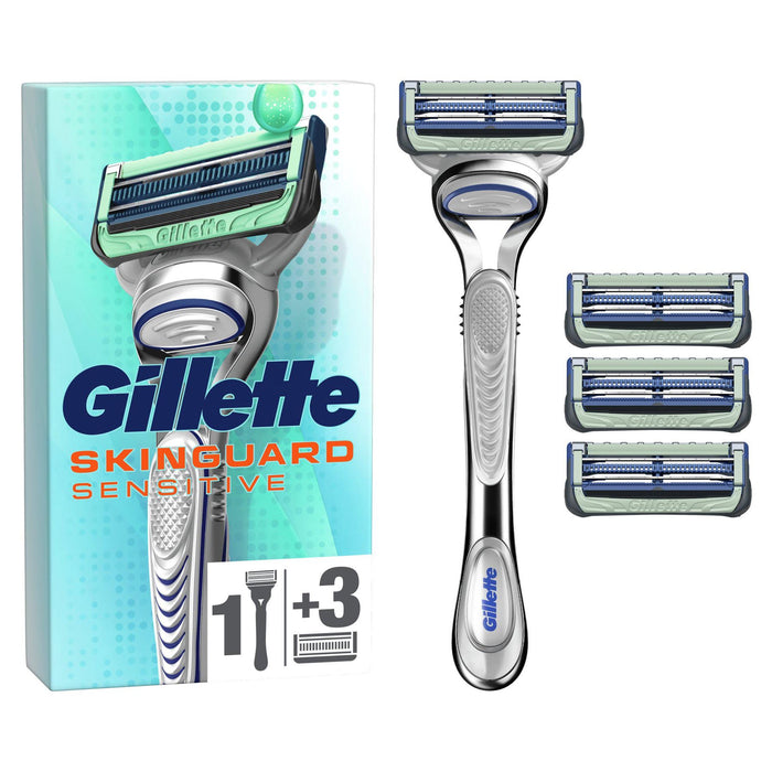 Gillette SkinGuard Sensitive Razor Blade Refill Pack & Precision Trimmer