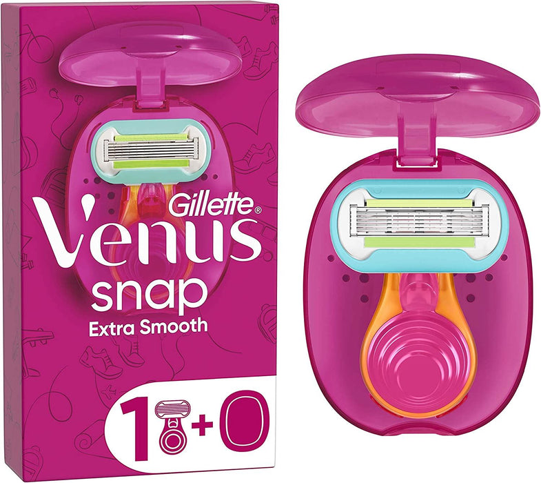Gillette Venus Extra Smooth Snap Women's Razor + 1 Replacement Blade Refill