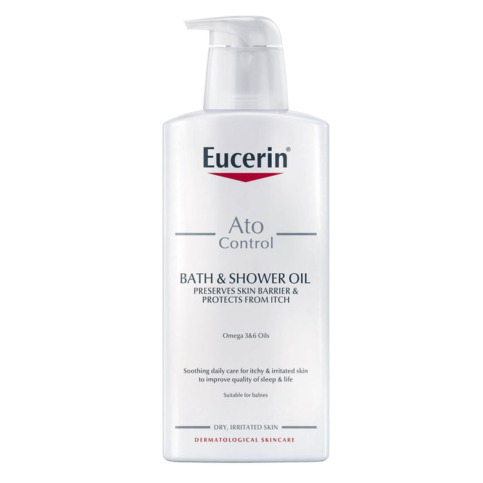 Eucerin Atocontrol Bath & Shower Oil For Adults & Babies Relieves Itching 400ml
