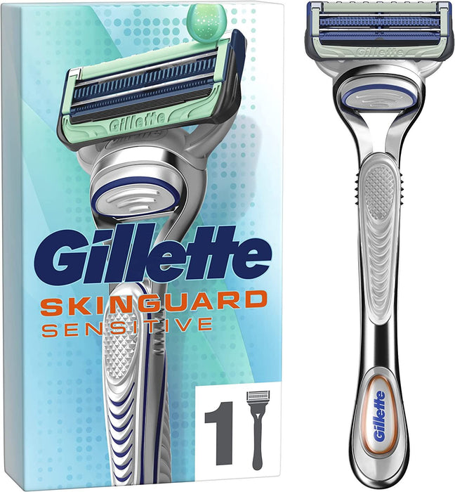 Gillette SkinGuard Mens Razor For Sensitive Skin With Precision Trimmer