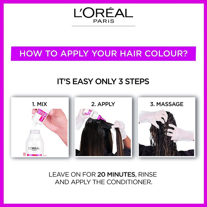 L'Oreal Casting Creme Gloss Semi-Permanent Hair Colour Dye - 200 Ebony Black