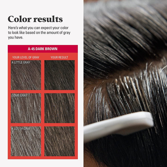 Just For Men AutoStop Hair Dye Mens Comb-In Hair Colour Dark Brown A-45