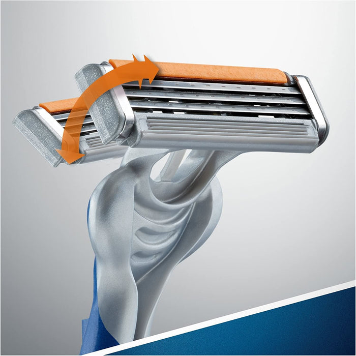 Gillette Sensor 3 Razor For Men Triple Blade System & Pivoting Head