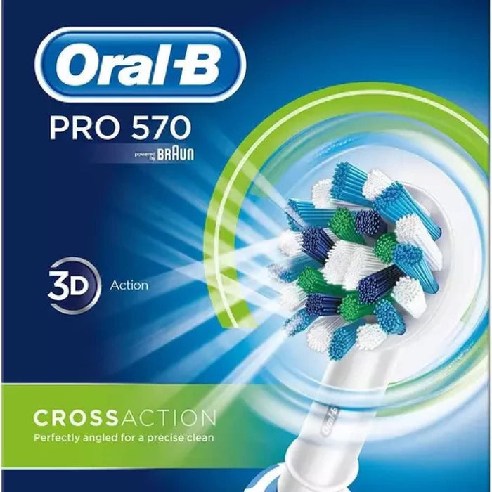 Oral-B Pro 570 Cross Action Electric Toothbrush + 2 Heads