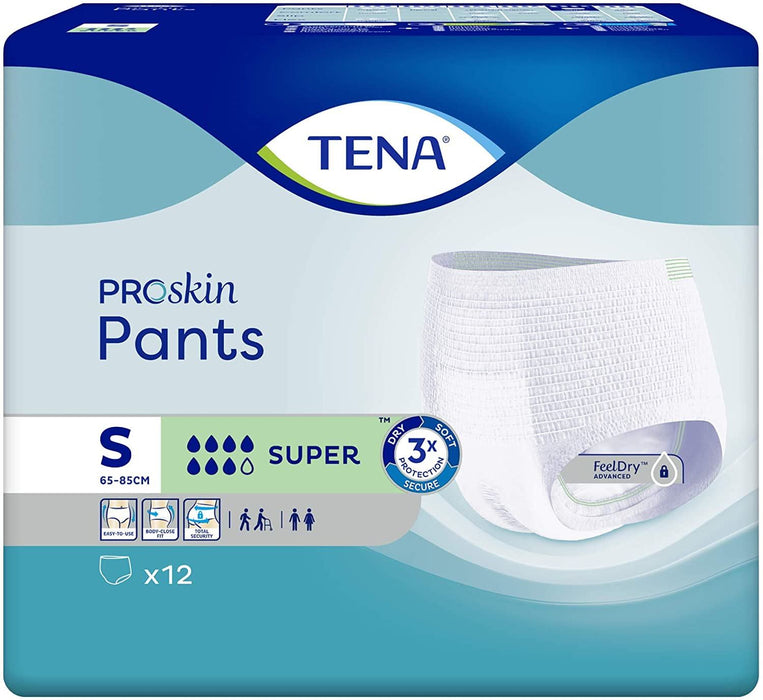 Tena Pants Super Small Incontinence Pants Pads - Pack Of 12