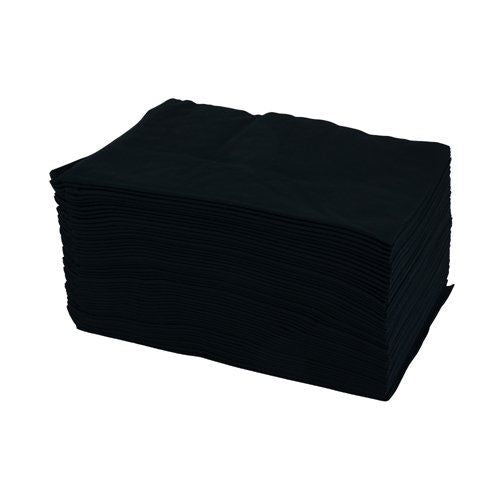 DEO Professional Salon Towels - Black - 100% Viscose - Pack of 50