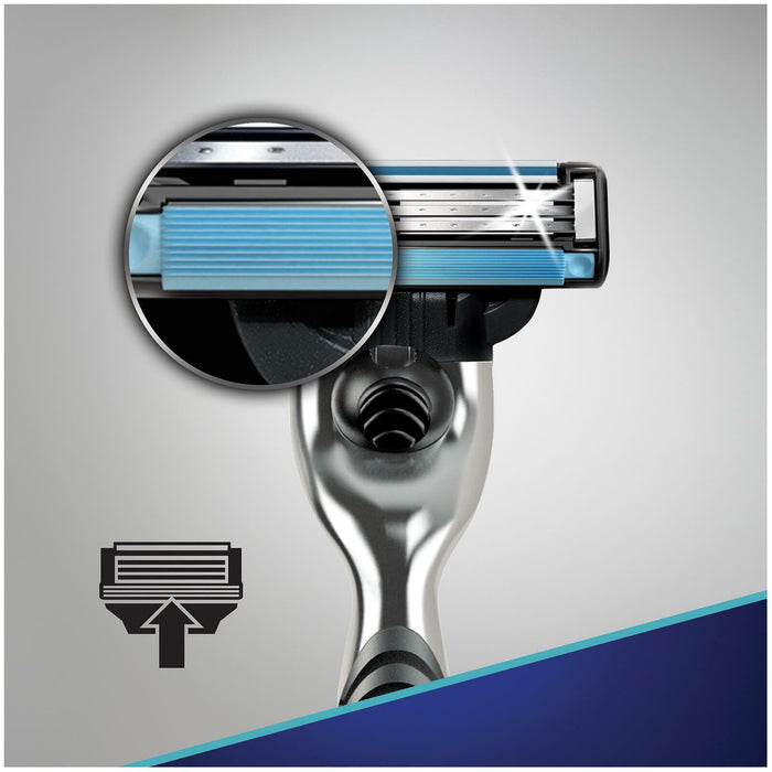 Gillette Mach3 Mens Razor 1UP Precision Cut Steel For Up To 15 Shaves Per Blade