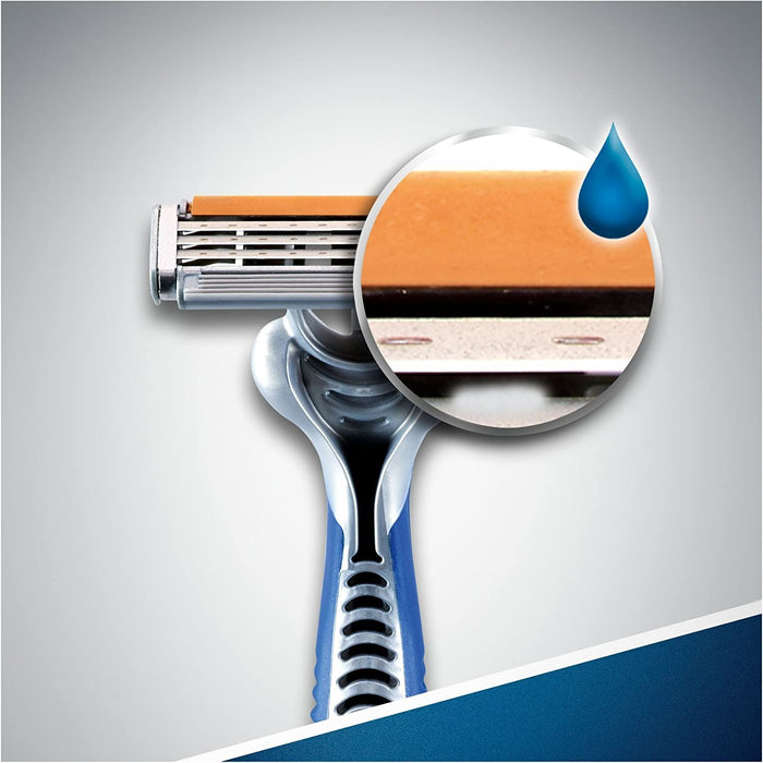 Gillette Sensor 3 Razor For Men Triple Blade System & Pivoting Head