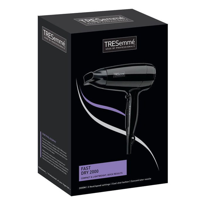 TRESemme 9142TU Hair Dryer - Fast Dry Lightweight & Compact 2000W
