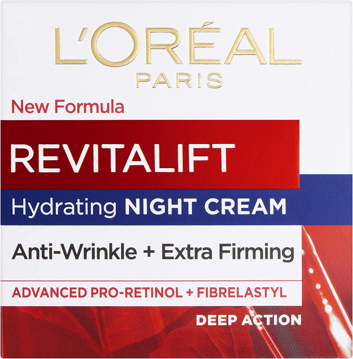 L'oreal Paris Revitalift Night Cream Anti Wrinkle Face Moisturiser - 50ml